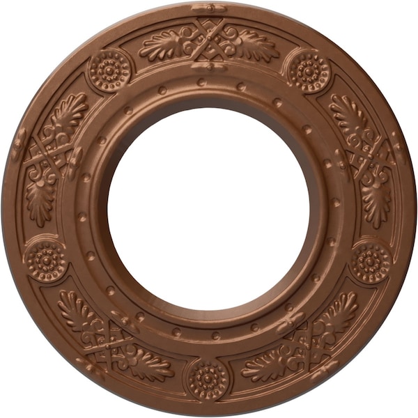 Ekena Millwork Daniela Ceiling Medallion (Fits Canopies up to 3 7/8"), 8"OD x 3 7/8"ID x 1/2"P, Polished Copper CM08DNPOS - main